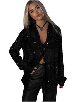 Camicie  con paillettes, bluse da festa