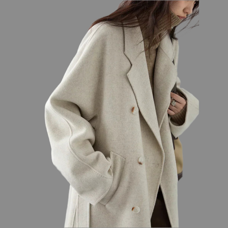 Cappotto lungo retrò doppio petto F/W 2024