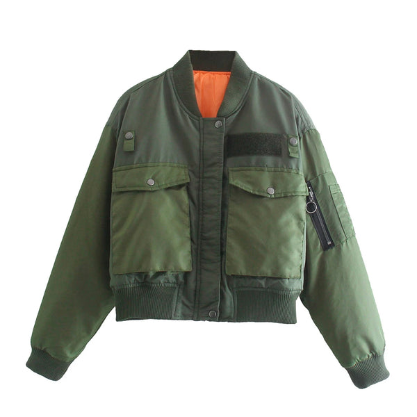 Giacca Bomber Army corta