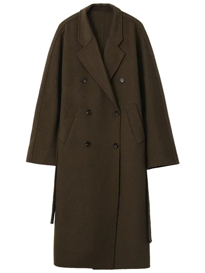 Cappotto lungo retrò doppio petto F/W 2024