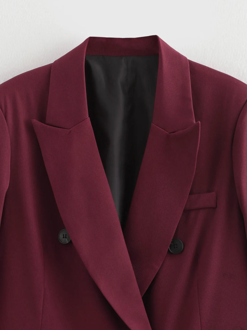 Blazer bordeaux doppiopetto