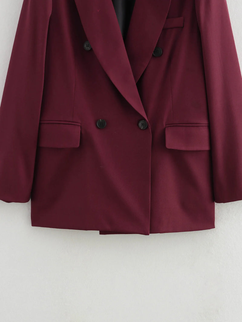 Blazer bordeaux doppiopetto